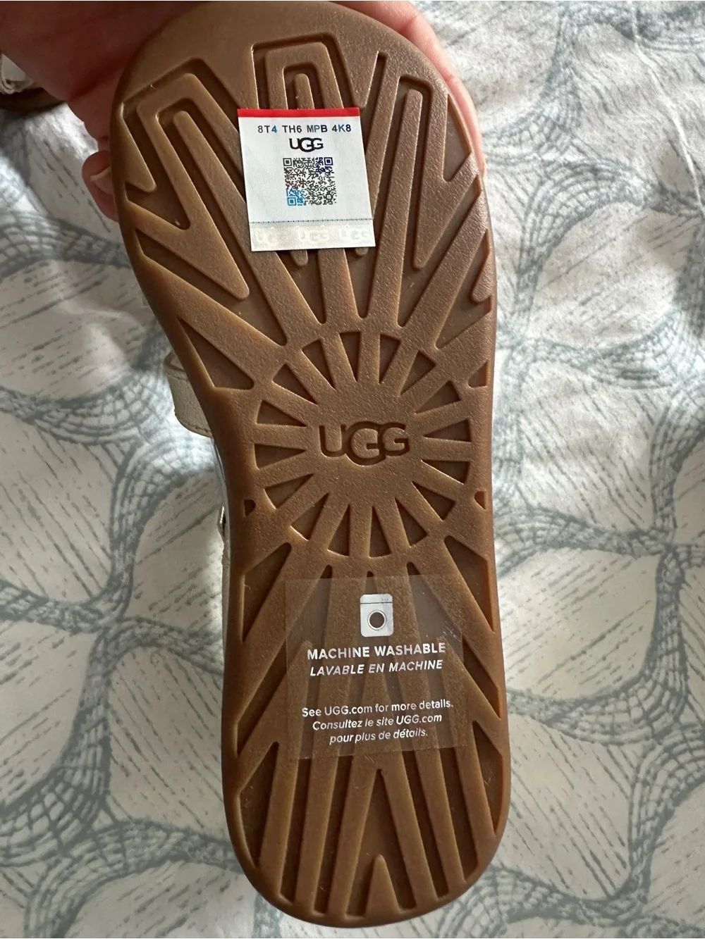 UGG Kids Metallic Gold Little Girl Sandals